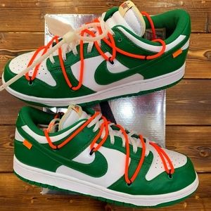 Nike low dunk off white pine green